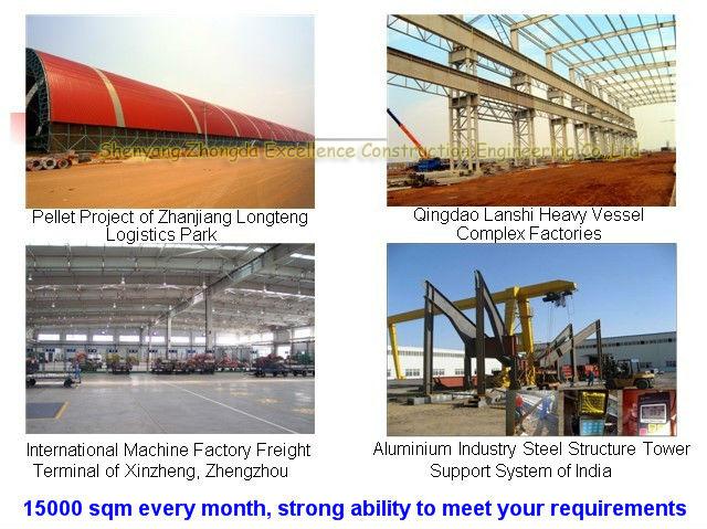 hangar z prefabrykatów metalowych